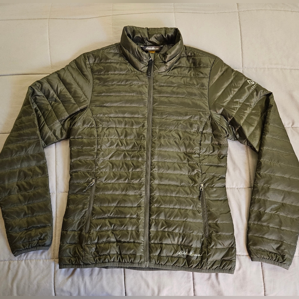 Eddie Bauer Women's XS Travex EB700 Down Jacket Puffer Coat Forest Green